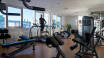 Das Fitnessstudio des Hotels befindet sich in der 7. Etage mit Aussicht auf Stockholm.