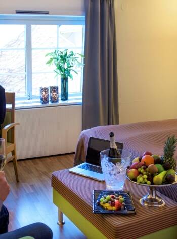 The hotel has two different restaurants where you can enjoy delicious food in cosy surroundings.