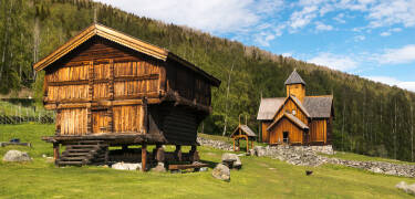 Numedal is known as the Medieval Valley with 4 stave churches and 44 medieval buildings.