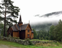 Numedal is known as the Medieval Valley with 4 stave churches and 44 medieval buildings.