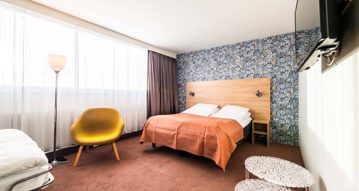 Stort dobbeltværelse m. 3 ekstra senge