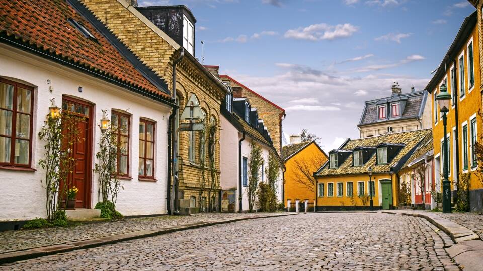 Erleben Sie Lunds charmante historische Häuser und Gassen.