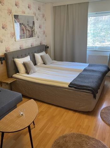 You will stay in cosy and comfortable rooms, all named after characters from Astrid Lindgren's universe.