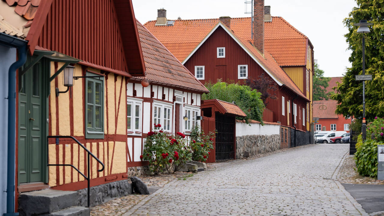 Åhus bietet eine charmante Küstenatmosphäre in der Nähe lokaler Sehenswürdigkeiten.