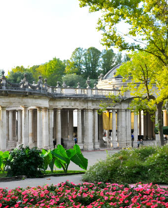 This hotel is set in the centre of the Tuscan spa town of Montecatini Terme, known for its many springs and beautiful parks.