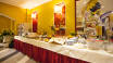 A sumptuous buffet breakfast is served each morning and enjoyed in the hotel's elegant surroundings.