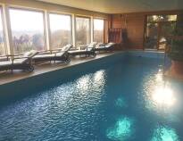 Hotellet har en lekker velværeavdeling med bl.a. svømmebasseng, badstue og dampbad