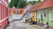 Utforska Haderslevs historiska äldre stadsdelar där ni hittar många välbevarade byggnader och charmiga butiker och kaféer