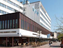 Das Hotel hat eine sehr zentrale Lage in Borlänge, im Herzen von Dalarna.