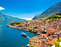 Limone is on the slopes of Lake Garda and the beach can be reached on foot.
