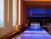 Variety of activities including bowling, spa treatments, and fitness.