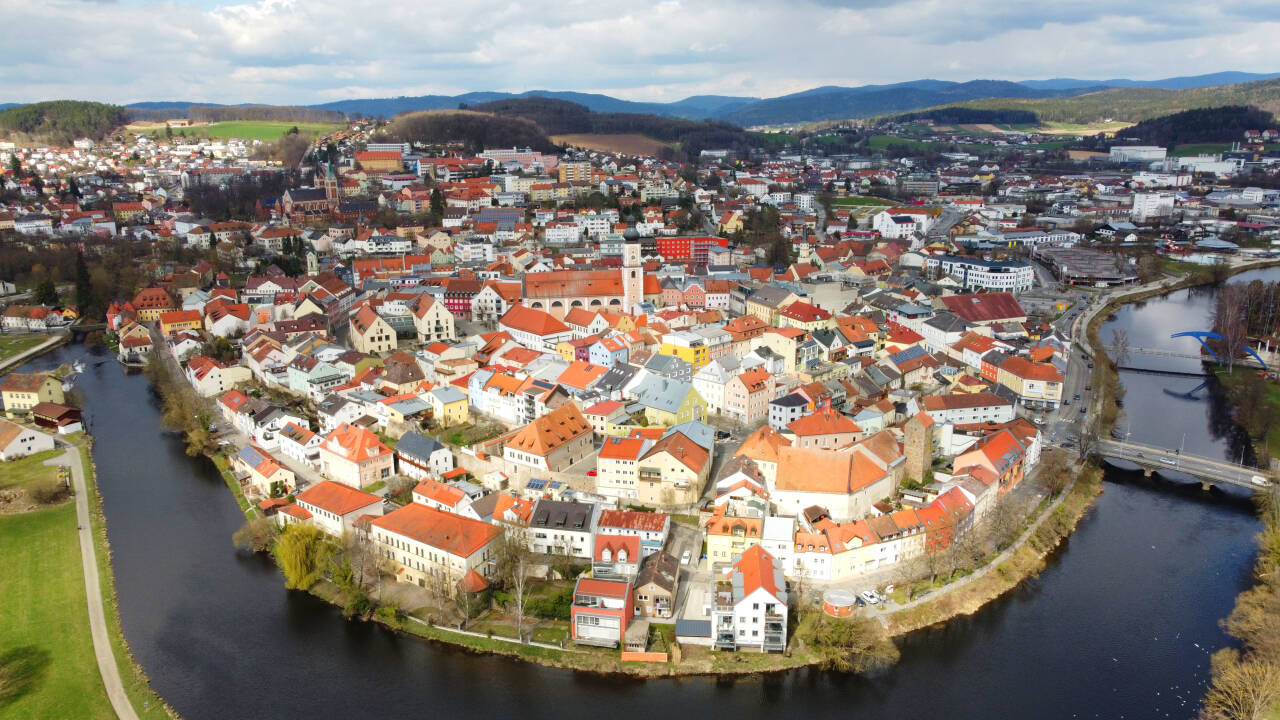 The hotel is a great base for discovering Bavaria, including the lovely town of Cham.