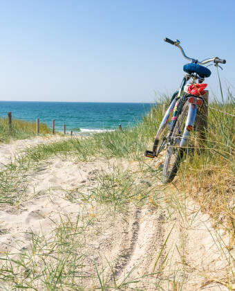 Hotellet er en flott base for å utforske Usedom på sykkel langs naturskjønne sykkelruter.