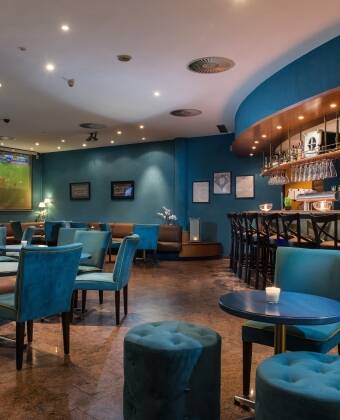 The hotel has modern décor and you can relax after a long day in their bar and lounge.