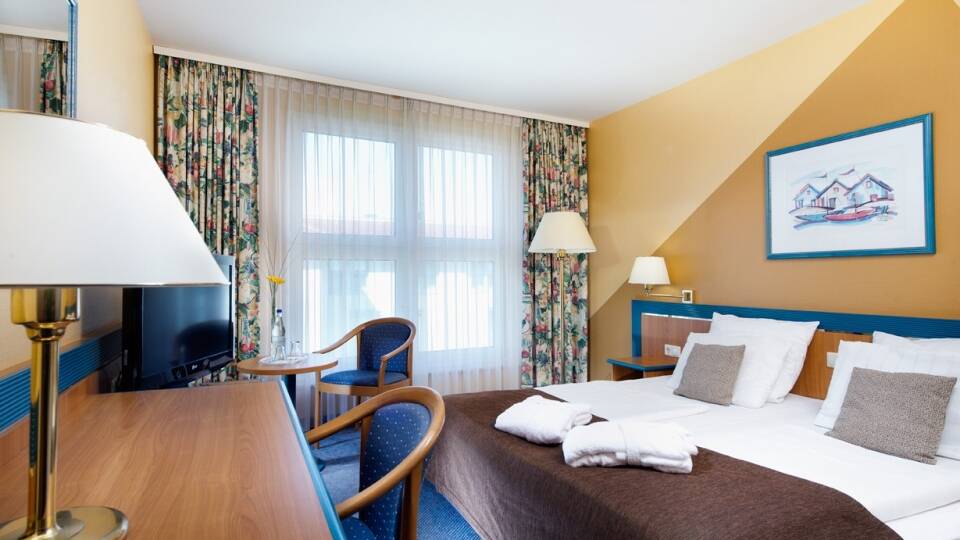 Hotellet ligger i rolige omgivelser tæt på Wismar og Østersøen