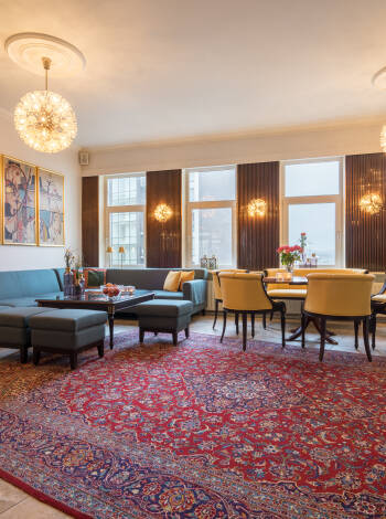 Hotellet har omsorgsfullt renoverats för att bevara sin speciella charm och atmosfär.