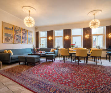 Hotellet har omsorgsfullt renoverats för att bevara sin speciella charm och atmosfär.