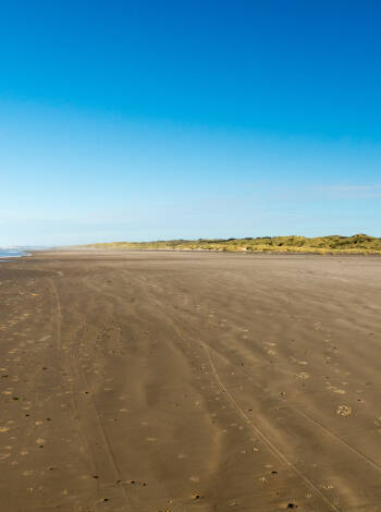 The beach by the North Sea invites you for long walks in the fresh North Sea air.