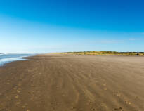 The beach by the North Sea invites you for long walks in the fresh North Sea air.