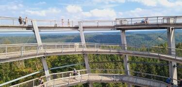 Gå blandt trætoppene på den nærliggende Treetop Walk Schwarzwald.