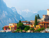 Malcesine is a small medieval town with the impressive Baldobjerg in the background.