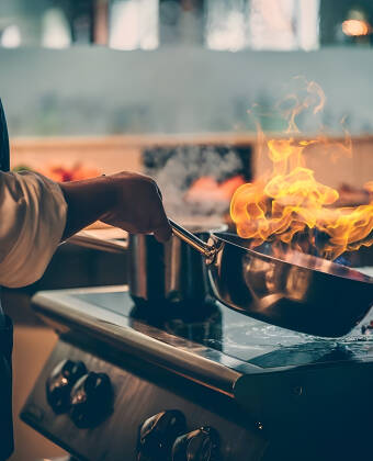 The hotel restaurant serves tasty dishes from classic Scandinavian cuisine