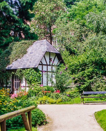Den gamle botaniske have med sine eventyrhjørner er et af de mest populære rejsemål i Kiel.