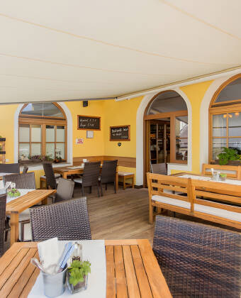 Start your day with breakfast on the lovely terrace.