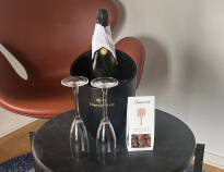 Enjoy a bottle of cava and delicious chocolate in your room.
