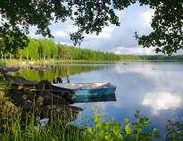 There are many beautiful lakes in Central Sweden, and Hjälmaren is one of the larger ones.
