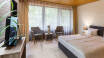 Hotellet har flere forskellige værelsestyper - vælg mellem standard, de mere rummelige comfort eller de ekstra lækre superior værelser.