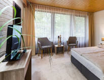 Hotellet har flere forskjellige romtyper - velg mellom standarden, den mer romslige komforten eller de ekstra deilige superior-rommene.