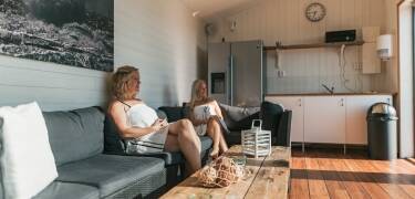 The apartments are equipped with a large living room, a well-equipped kitchen, a bathroom and a private balcony or terrace.
