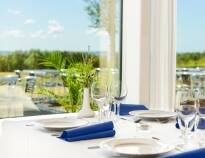 The hotel's restaurant offers exquisite, high-quality food to enjoy alongside excellent sea views