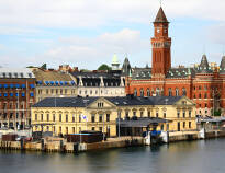 The hotel is just 15 km south of Helsingborg where you can go shopping and sightseeing