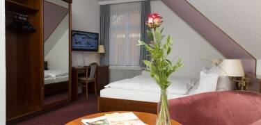 Wake up in a cosy room, perfect for unwinding after a day of exploring.