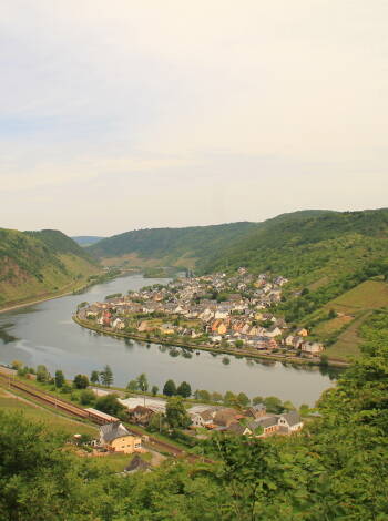 Flera av hotellrummen bjuder på en fin utsikt över Mosel-floden.