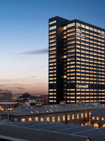 Upplev den bästa utsikten över Århus från Comwell Hotel.