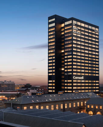 Upplev den bästa utsikten över Århus från Comwell Hotel.