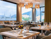 In the hotel's beautiful restaurant you can enjoy a nice dinner and a good glass of wine in each other's company.