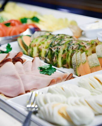 Hotell Rådmannen byder på en populær og varieret morgenbuffet.