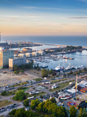 Gdynia’s modern seafront, museums, and harbor are just a short trip away.