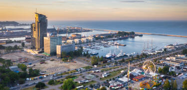 Die moderne Strandpromenade, die Museen und der Hafen von Gdynia sind nur eine kurze Autofahrt entfernt.