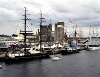 Limjorden is full of surprises, here a few beautiful sailing ships have docked in the harbour.