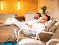 Genießen Sie Entspannung und Erholung im Wellnessbereich des Hotels.