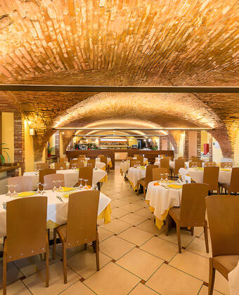 Enjoy your meal in the hotel's authentic castle restaurant - some drinks included in your stay