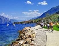 Explore by boat and visit, for example, the beautiful town of Malcesine.