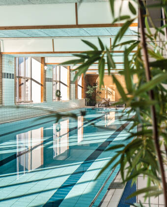 Erleben Sie wunderbare Erholung und Entspannung im 25 m - Pool, dem Whirlpool oder in der Sauna.
