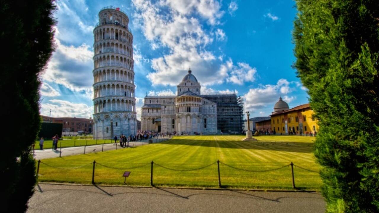 Det skjeve tårn i Pisa!