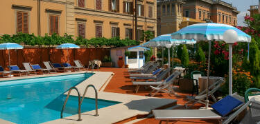 During your stay, you have free access to the hotel's outdoor swimming pool, which is open during the summer months.